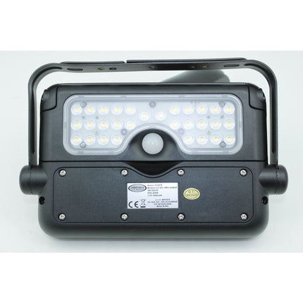 Bouwlamp met Sensor Op Zonne-Energie 5W IP65 Buitenlamp - 4000K