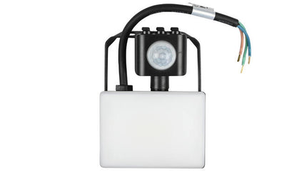 Bouwlamp met Sensor 20W IP44 Breedstraler Buitenlamp Ultra Plat - 6000K