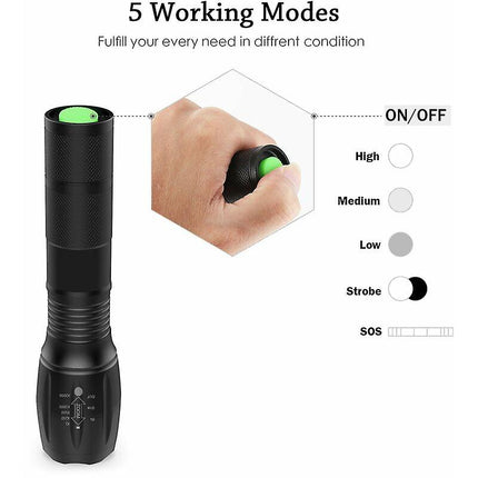 Zaklamp Op Batterijen 5W COB Kunststof