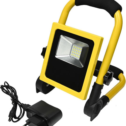 Rechargeable Construction Lamp 10W IP65 Ground Stand Foldable - 6000K