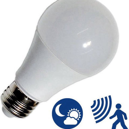 E27 LED bulb with motion sensor A60 9W 2700K warm white light