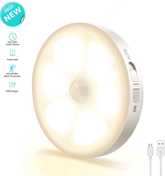 Draadloze ledlamp Met Bewegingssensor Draadloze wandlamp Draadloze Ledspot Usb oplaadbaar met Magneet