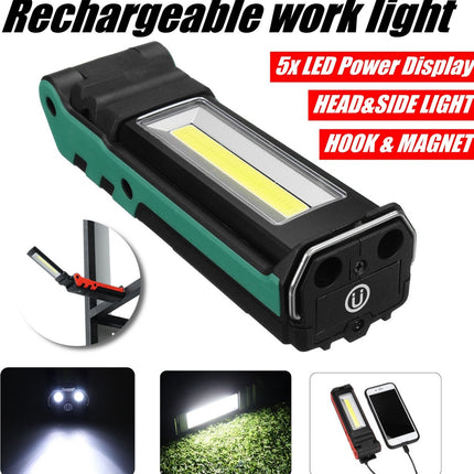 Wiederaufladbare Loop-Lampe mit Magnet mit Haken COB IP44 flexibel dimmbar