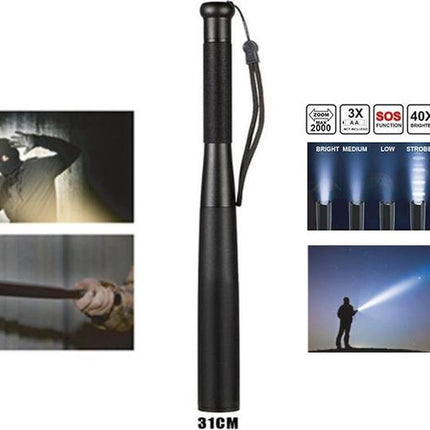 3W COB Aluminum XXXL Battery Flashlight, Bat Size