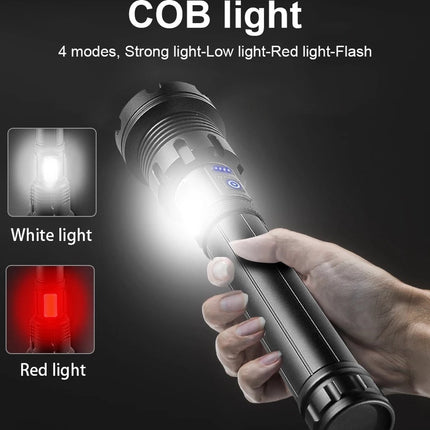 Flashlight Rechargeable USB-C and USB-A 3,000 mAh Powerbank Function