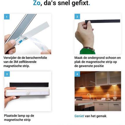 Nachtlampje Op Batterijen Met Beweginssensor Kastverlichting Trapverlichting