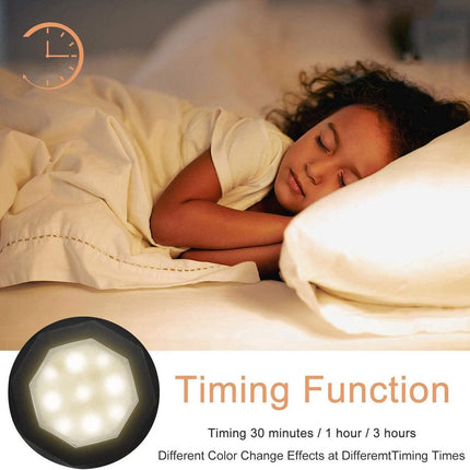 Druklamp met Afstandsbediening Oplaadbaar Kastverlichting Trapverlichting Keukenverlichting RGB Zwart 6 Stuks