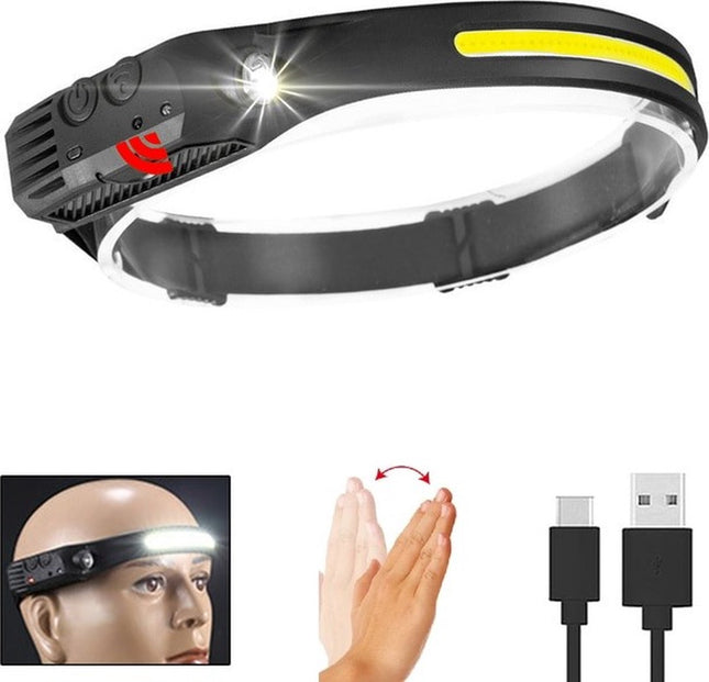 Hoofdlamp Oplaadbaar 3W COB kantelbaar Verstelbaar