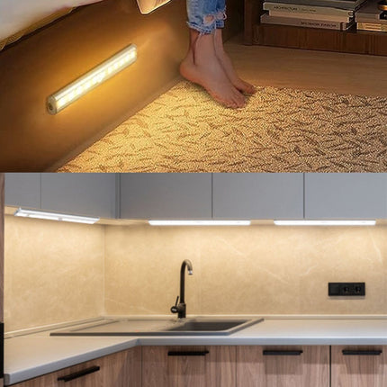 Druklamp met Afstandsbediening Oplaadbaar 20CM Kastverlichting Trapverlichting Keukenverlichting Zilver 2 Stuks