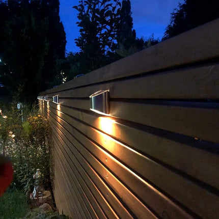 Buitenlamp RVS Zonne-Energie Wandlamp Tuinverlichting