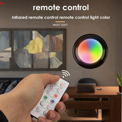 Druklamp met Afstandsbediening Op Batterijen Kastverlichting Trapverlichting Nachtlampje  RGB Zwart 6 Stuks