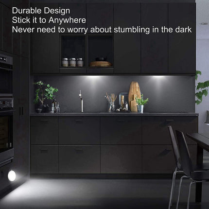 LED Beleuchtung Auf Batterien Mit Bewegungsmelder Nachtlicht Schrankbeleuchtung Treppenbeleuchtung Weiß 6 Stück