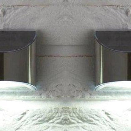 Buitenlamp RVS Zonne-Energie Wandlamp Tuinverlichting 6 Stuks