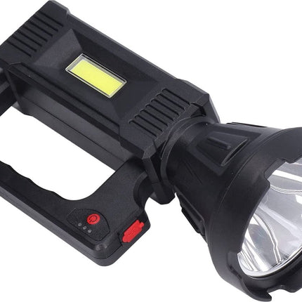 Battery Flashlight 3W COB Large Spotlight with Side Light