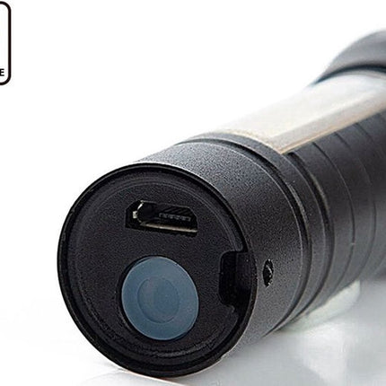 Rechargeable 3W COB Aluminum Flashlight with Side Light