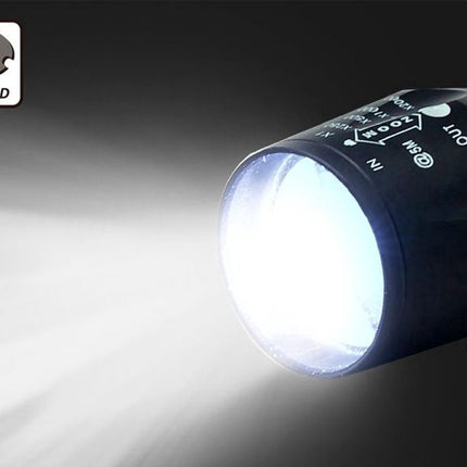 Rechargeable 3W COB Aluminum Flashlight with Side Light