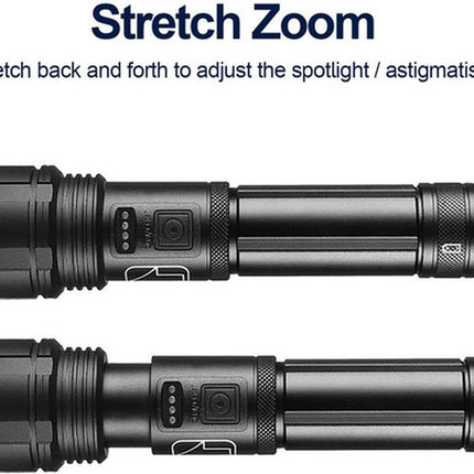 Flashlight Rechargeable USB-C and USB-A 3,000 mAh Powerbank Function