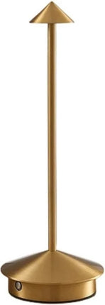 Rechargeable Table Lamp Gold Dimmable 29CM Aluminum Desk Lamp Table Lamp Bedroom 2 Pieces