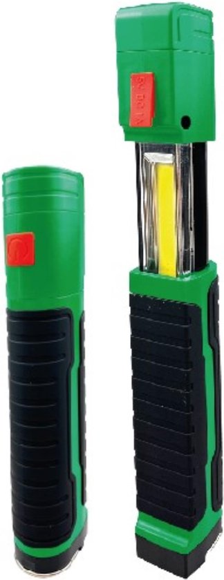 Looplamp Oplaadbaar Met Magneet Met Haak COB 2-in-1 Dimbaar Telescopisch