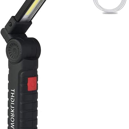 Rechargeable Hand Lamp with Magnet and Hook, Dimmable