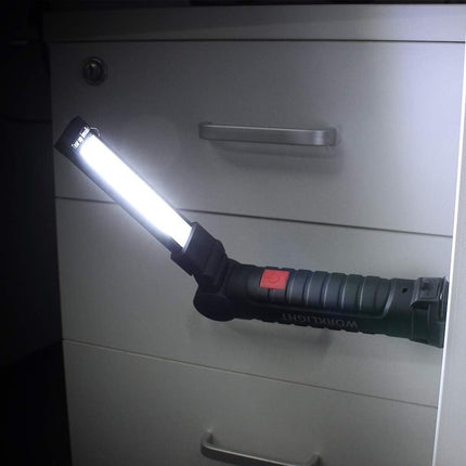 Rechargeable Hand Lamp with Magnet and Hook, Dimmable