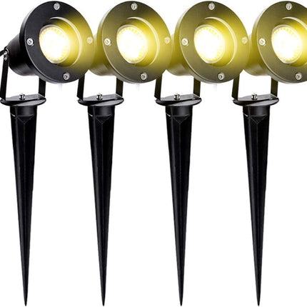 LED Spike Spot Bodenstrahler IP65 Wasserdicht Inkl Beleuchtung Gartenstrahler 4 Stück