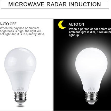E27 LED bulb with motion sensor A60 9W 2700K warm white light