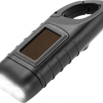 Solar Flashlight with Carabiner COB Dynamo