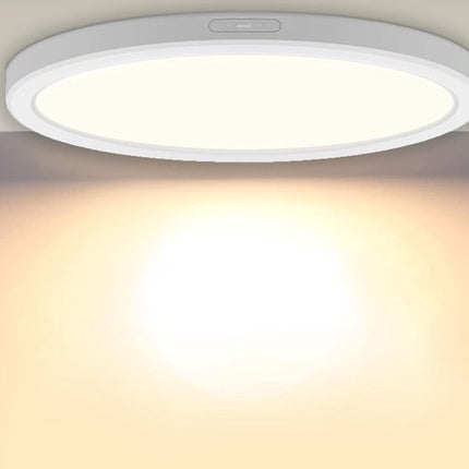 LED Deckenleuchte 1350 Lumen 2700k Ø22cm Weiß Rund 18W