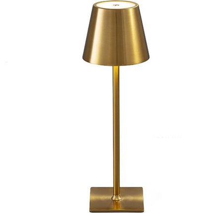 Oplaadbare Tafellamp Goud Dimbaar 36CM Aluminium Bureaulamp Tafellamp Slaapkamer IP54