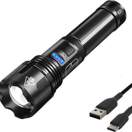 Flashlight Rechargeable USB-C and USB-A 3,000 mAh Powerbank Function