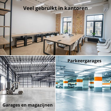 LED TL Armatuur Koppelbaar Met Bewegingssensor 18W T8 Compleet 60 CM IP40