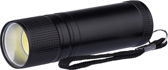 Zaklamp Op Batterijen 1W COB Zakformaat Aluminium