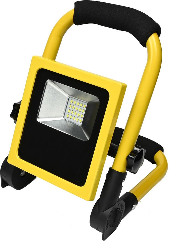 Bouwlamp Oplaadbaar 10W IP65 Grondstandaard Inklapbaar - 6000K