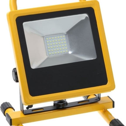 Rechargeable Construction Lamp 50W IP65 Ground Stand - 6000K