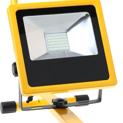 Rechargeable Construction Lamp 50W IP65 Ground Stand - 6000K
