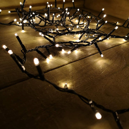 Kerstverlichting 10 Meter Sfeerverlichting Koper Tuinverlichting 100 LED's Op Zonne-Energie