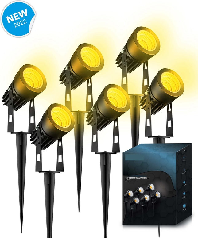 LED Prikspot Grondspot IP65 waterdicht Incl Verlichting Tuinspot 6 Stuks