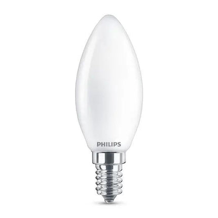 E14 Phillips LED-Kerzenlampe 3,7 W 2700 K B35 Milchglas