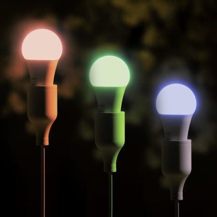 E27 LED Lamp With Remote Control 5W A60 Dimmable RGBW