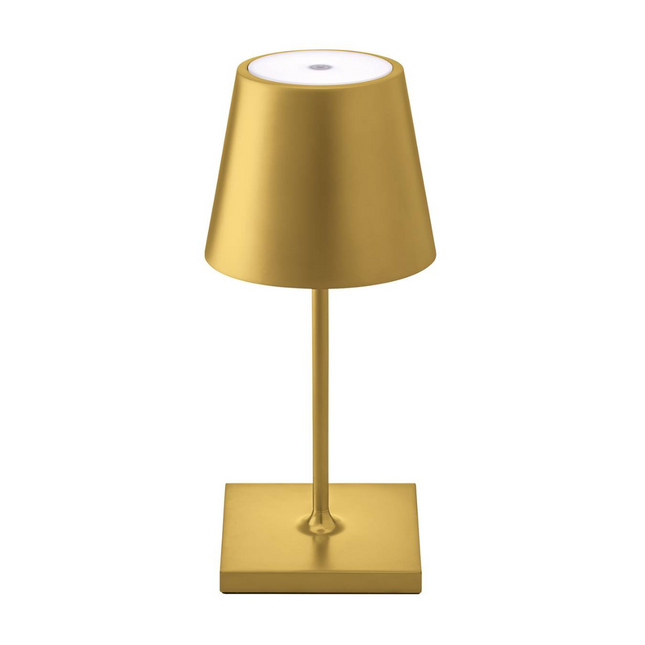 Oplaadbare Tafellamp Goud Dimbaar 26CM Aluminium Bureaulamp Waterdicht