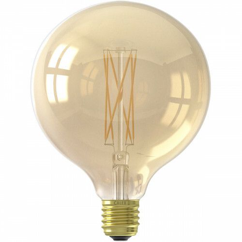 LED Lamp 4W G125 Helder Filament E27 Dimbaar 2200K Amber Warm Wit Licht