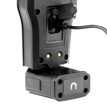 Looplamp Oplaadbaar Met Magneet Met Haak Met Docking Station Dimbaar Zwart