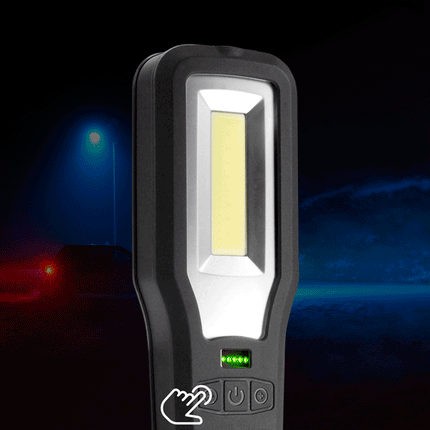 Looplamp Oplaadbaar Met Magneet Met Haak Met Docking Station Dimbaar Zwart