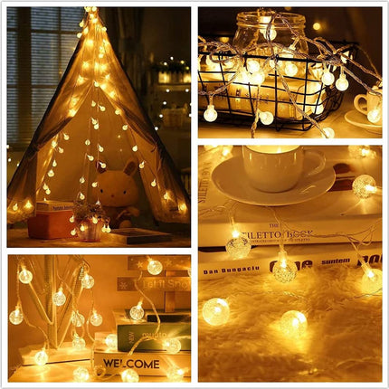 Lichtsnoer 5 Meter Sfeerverlichting Crystal Tuinverlichting 20 LED's Op Zonne-Energie