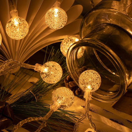 Lichtsnoer 10 Meter Sfeerverlichting Crystal Tuinverlichting 100 LED's Op Zonne-Energie