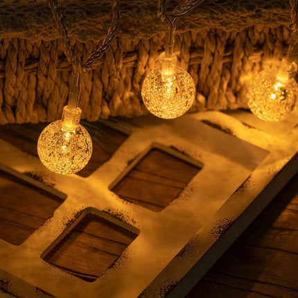 Lichtsnoer 10 Meter Sfeerverlichting Crystal Tuinverlichting 100 LED's Op Zonne-Energie