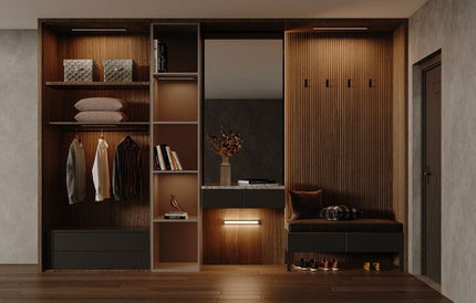 LED Verlichting met Bewegingssensor Oplaadbaar 40CM Kastverlichting Trapverlichting Keukenverlichting Zwart 2 Stuks