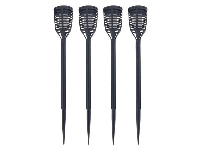 Solar Tuinverlichting Op Zonne-Energie Vlam effect 4 Stuks