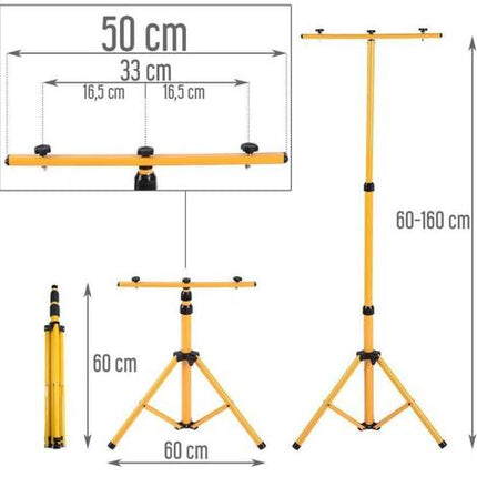 Bouwlamp Telescopische Standaard 2 x 20W Powerbank Functie IP65 - 6000K